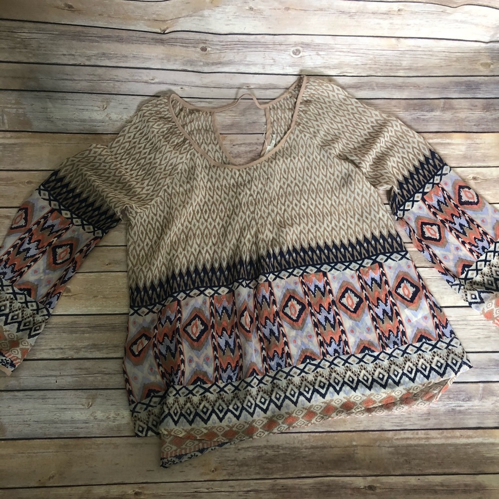 Blu Pepper Boho Top SZ: L